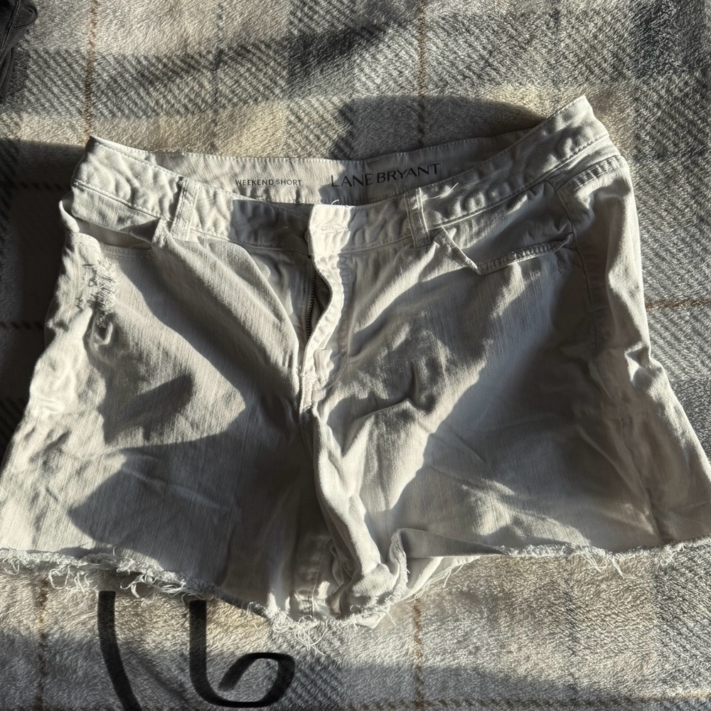 Lane Bryant Women's White Shorts